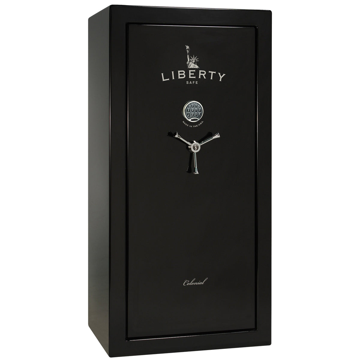 Colonial Series | Level 4 Security | 75 Minute Fire Protection | 23 PRO FLEX | DIMENSIONS: 60.5&quot;(H) X 30&quot;(W) X 22&quot;(D*) | Black Gloss | Electronic Lock - Closed