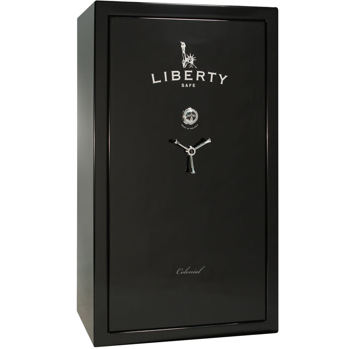 Colonial Series | Level 4 Security | 75 Minute Fire Protection | 50 PRO FLEX | DIMENSIONS: 72.5&quot;(H) X 42&quot;(W) X 27.5&quot;(D*) | Black Gloss | Mechanical Lock - Closed